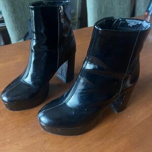 Chinese Laundry Black Heeled Boots